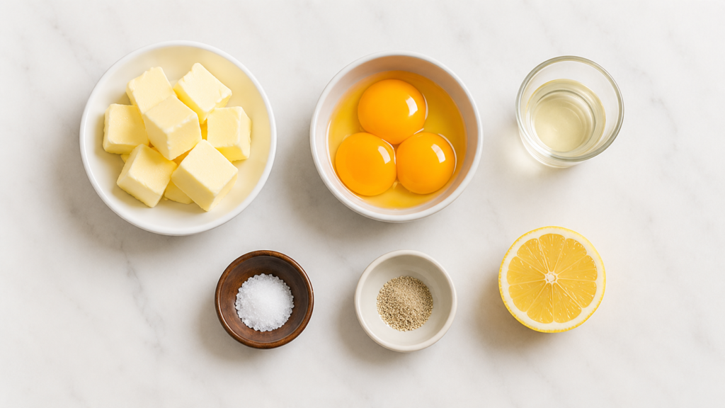 Zutaten für Sauce Hollandaise Rezept