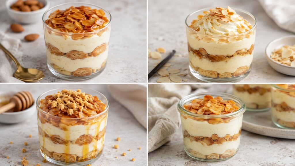 Bienenstich-Dessert Servierideen und Toppings