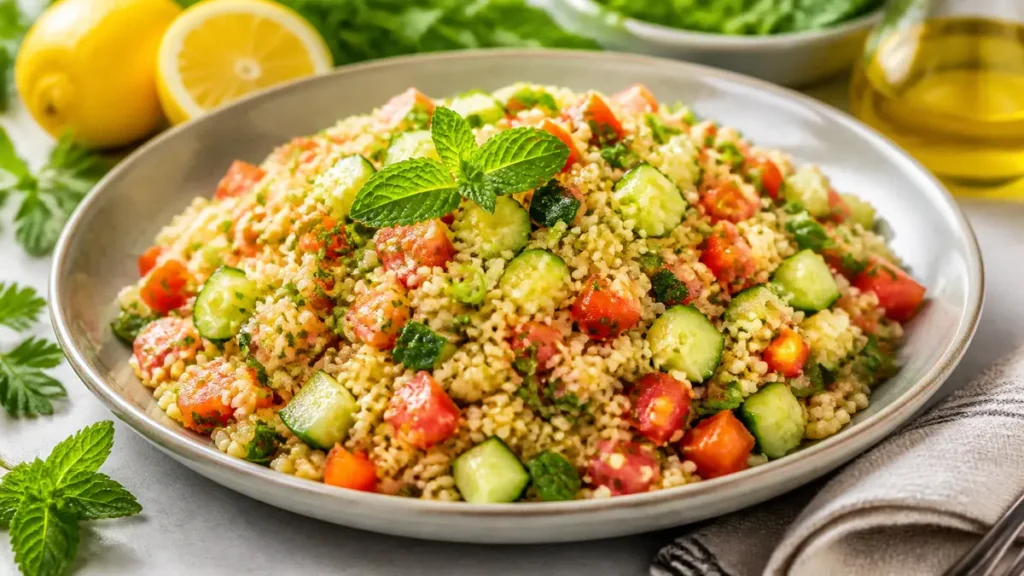 Bulgursalat – einfaches Rezept mit frischem Gemüse