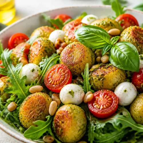 Gnocchi-SalaGnocchi-Sala als fertiges Gericht appetitlich serviert