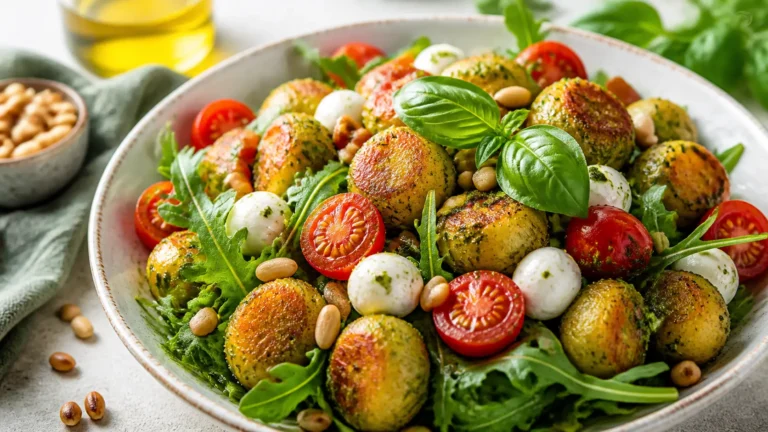 Gnocchi-SalaGnocchi-Sala als fertiges Gericht appetitlich serviert