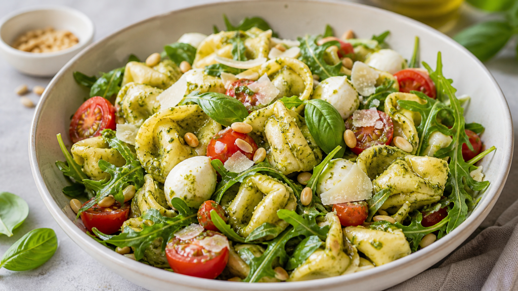Tortellini Salat mit Pesto – einfach und schnell