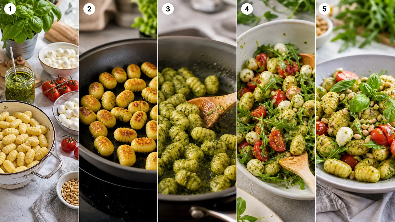 Gnocchi-SalaGnocchi-Sala Schritt für Schritt zubereiten