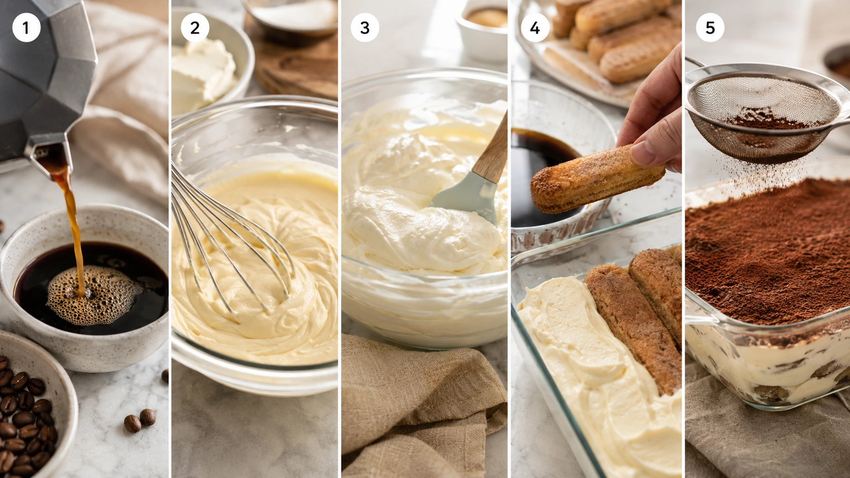 Tiramisu Schritt für Schritt zubereiten