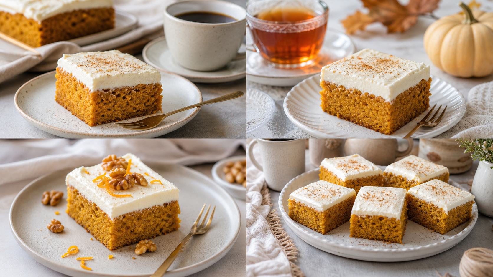 Kürbiskuchen vom Blech mit passenden Servierideen