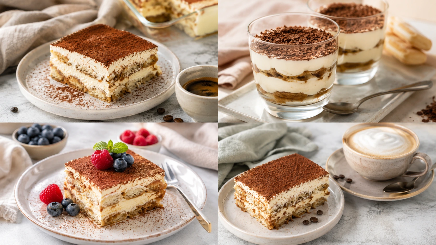 Tiramisu mit passenden Servierideen