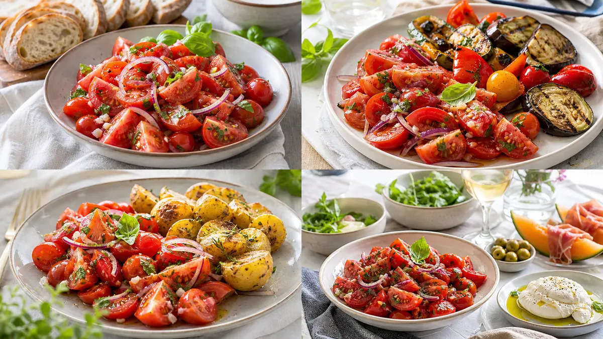 Tomatensalat mit passenden Servierideen