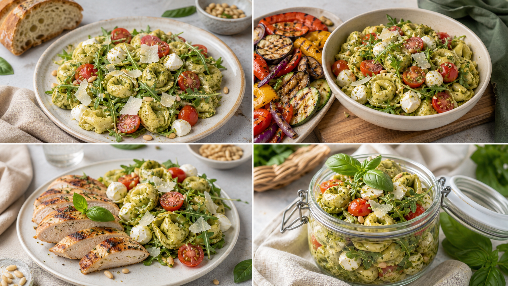 Tortellini Salat mit passenden Servierideen