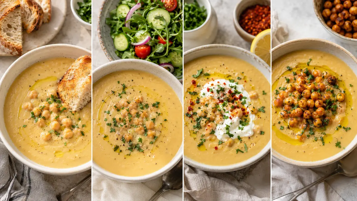 Kichererbsensuppe mit passenden Servierideen